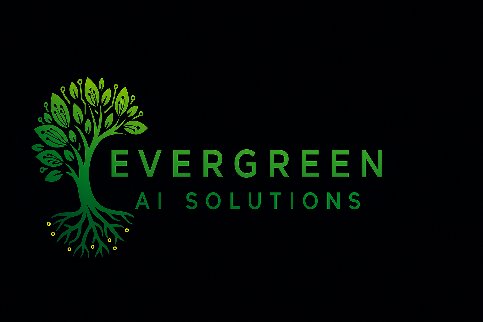 Evergreen AI Solutions Wide Logo